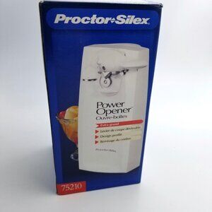 Vintage Proctor Silex Extra Tall Power Can Opener Model 75210 White New